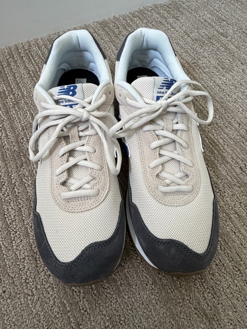 New Balance Men’s Beige and Gray Retro Runner Sneakers